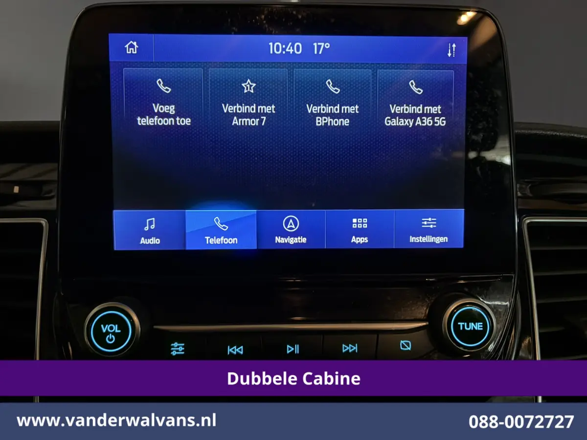 2.0 TDCI 131pk L3H2 Dubbele Cabine Euro6 Airco | 5-Zits | Navigatie | LED | Apple Carplay Cruisecontrol, Android Auto, Parkeersensoren