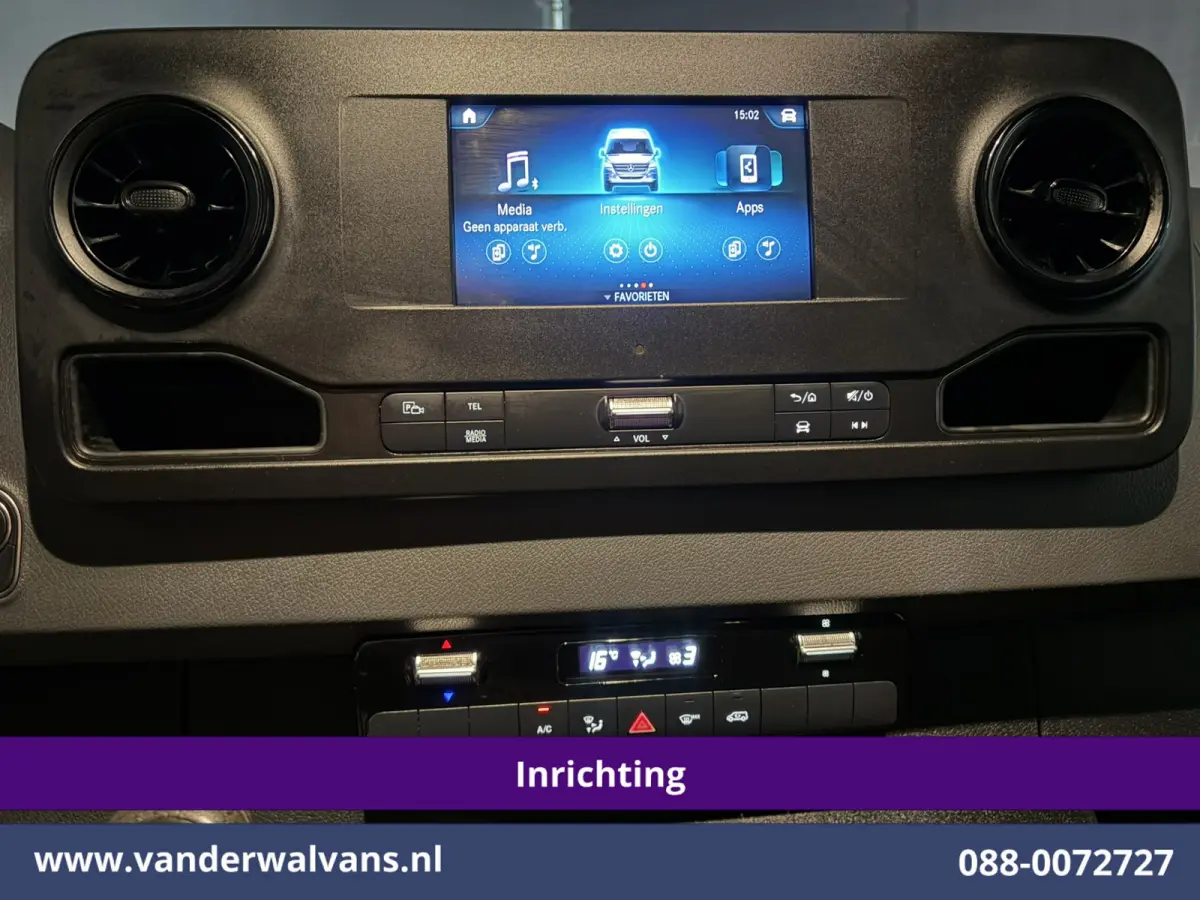 314 CDI 143pk L2H2 Inrichting Euro6 Airco | Camera | Imperiaal | Trekhaak | Apple Carplay Cruisecontrol, Android Auto, Stoelverwarming, 270 Graden Achterdeuren, Bijrijdersbank