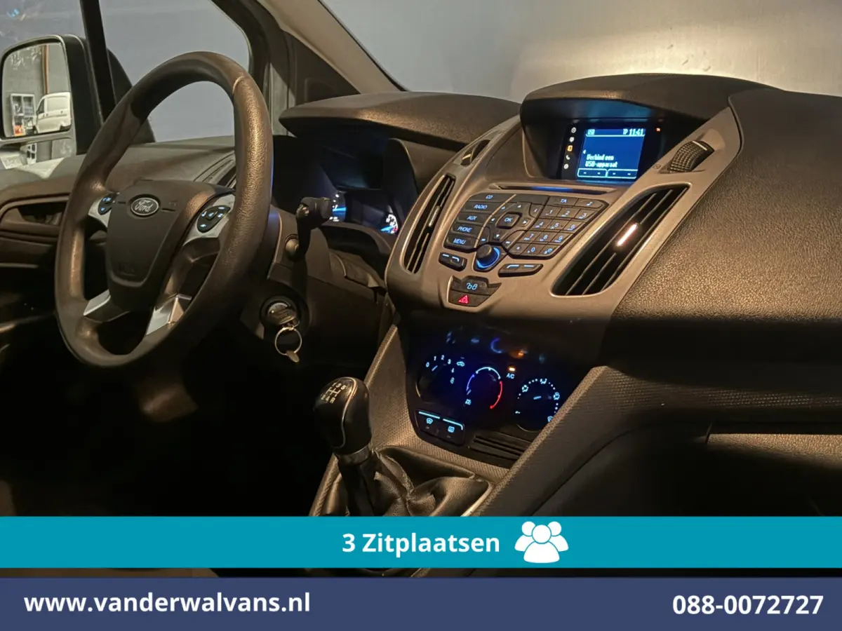1.5 TDCI L1H1 Euro6 Airco | 3-Zits | Parkeersensoren | Trekhaak | Verwarmde Voorruit Zijdeur, Bijrijdersbank