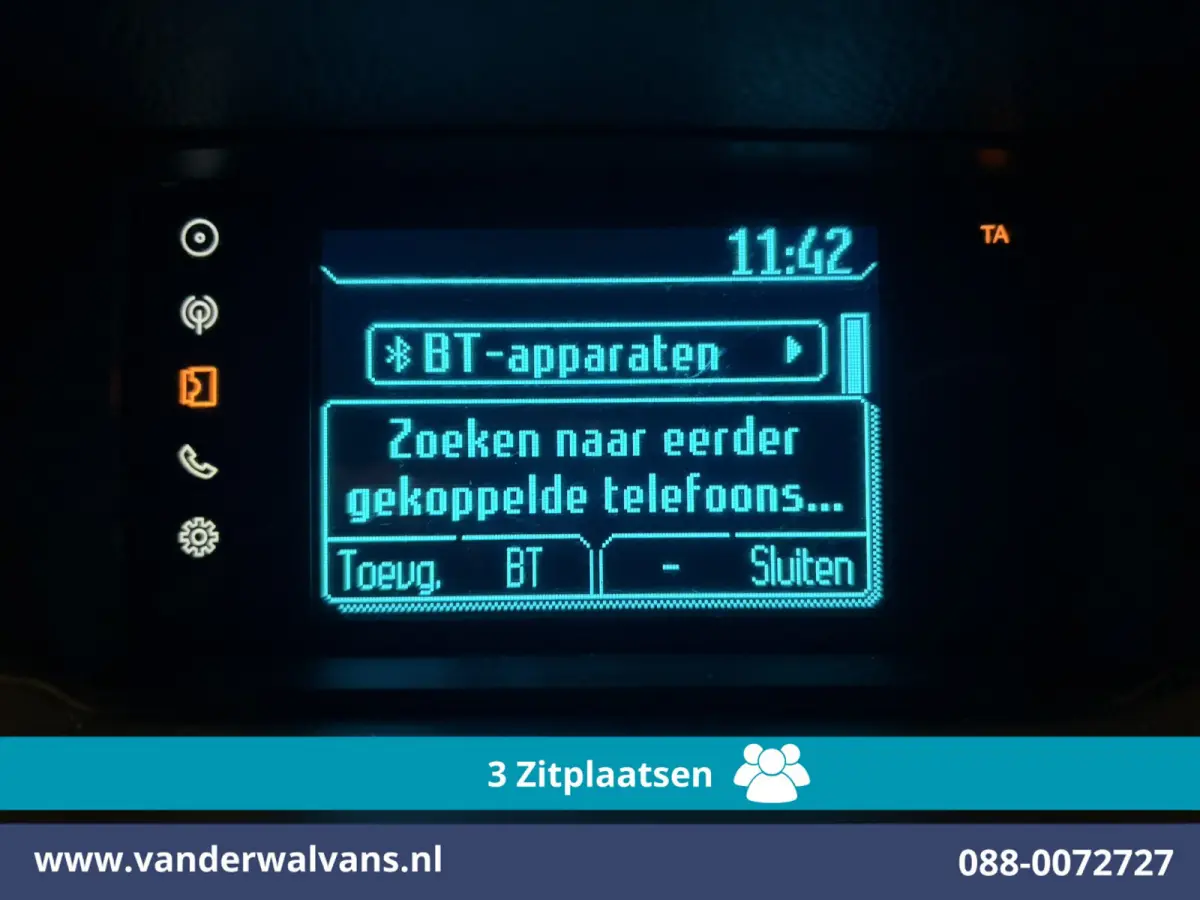 1.5 TDCI L1H1 Euro6 Airco | 3-Zits | Parkeersensoren | Trekhaak | Verwarmde Voorruit Zijdeur, Bijrijdersbank