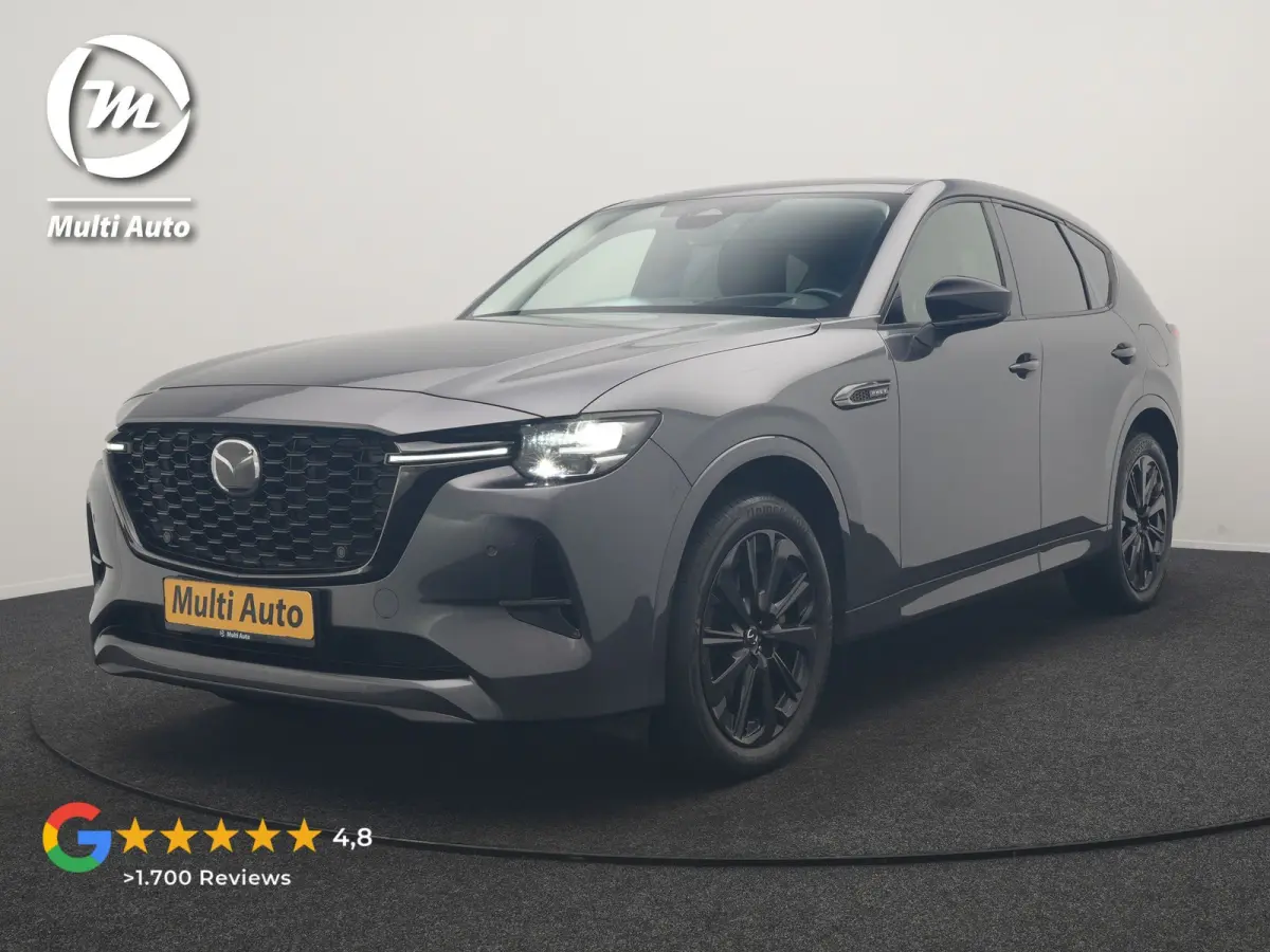 2.5 e-SkyActiv PHEV Homura 327pk Dealer O.H. | SOH 89,9% | Trekhaak Af Fabriek | Adaptive Cruise | Head Up | Camera | Lederen Sportstoelen & Stuur Verwarmd | BLIS | Keyless | Apple Carplay |