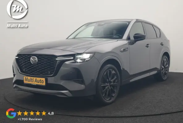 2.5 e-SkyActiv PHEV Homura 327pk Dealer O.H. | SOH 89,9% | Trekhaak Af Fabriek | Adaptive Cruise | Head Up | Camera | Lederen Sportstoelen & Stuur Verwarmd | BLIS | Keyless | Apple Carplay |