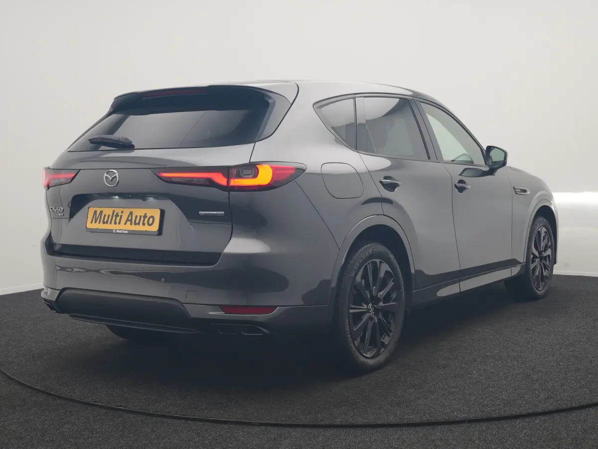 2.5 e-SkyActiv PHEV Homura 327pk Dealer O.H. | SOH 89,9% | Trekhaak Af Fabriek | Adaptive Cruise | Head Up | Camera | Lederen Sportstoelen & Stuur Verwarmd | BLIS | Keyless | Apple Carplay |