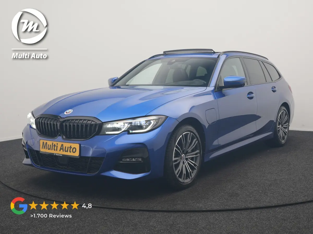 330e M Sport PHEV 293pk Dealer O.H. | SOH 89,2% | Panodak | Head Up | Adaptive Cruise | 360 Camera | Adaptief Onderstel | Laser LED | Alcantara Sportstoelen Memory & Verwarmd | Sfeerverlicht