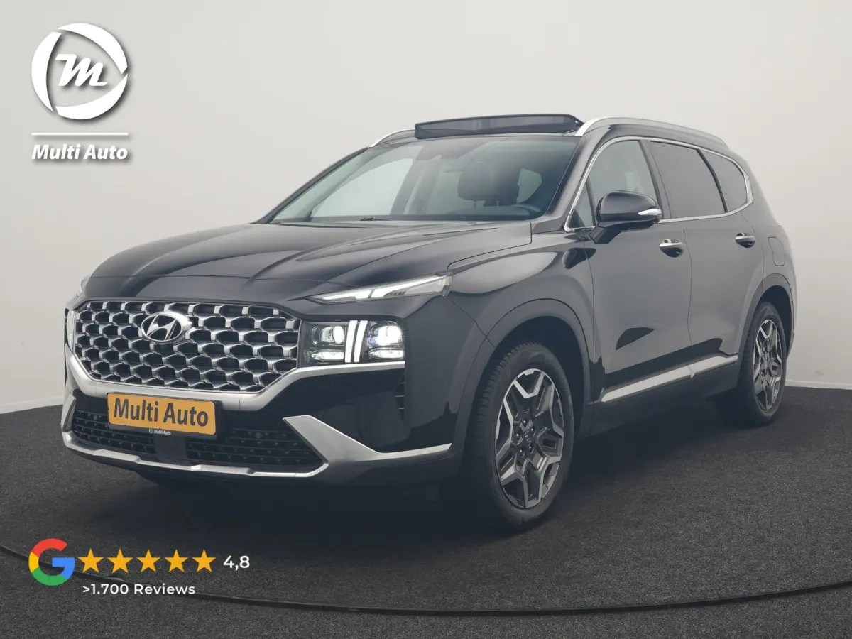 1.6 T-GDI PHEV Premium Sky 7 Persoons 266pk Dealer O.H. | SOH 97,1% | Trekhaak Af Fabriek | Panodak | Adaptive Cruise | Head Up | 360 Camera | Lederen Sportstoelen Memory & Ventilatie | BLIS