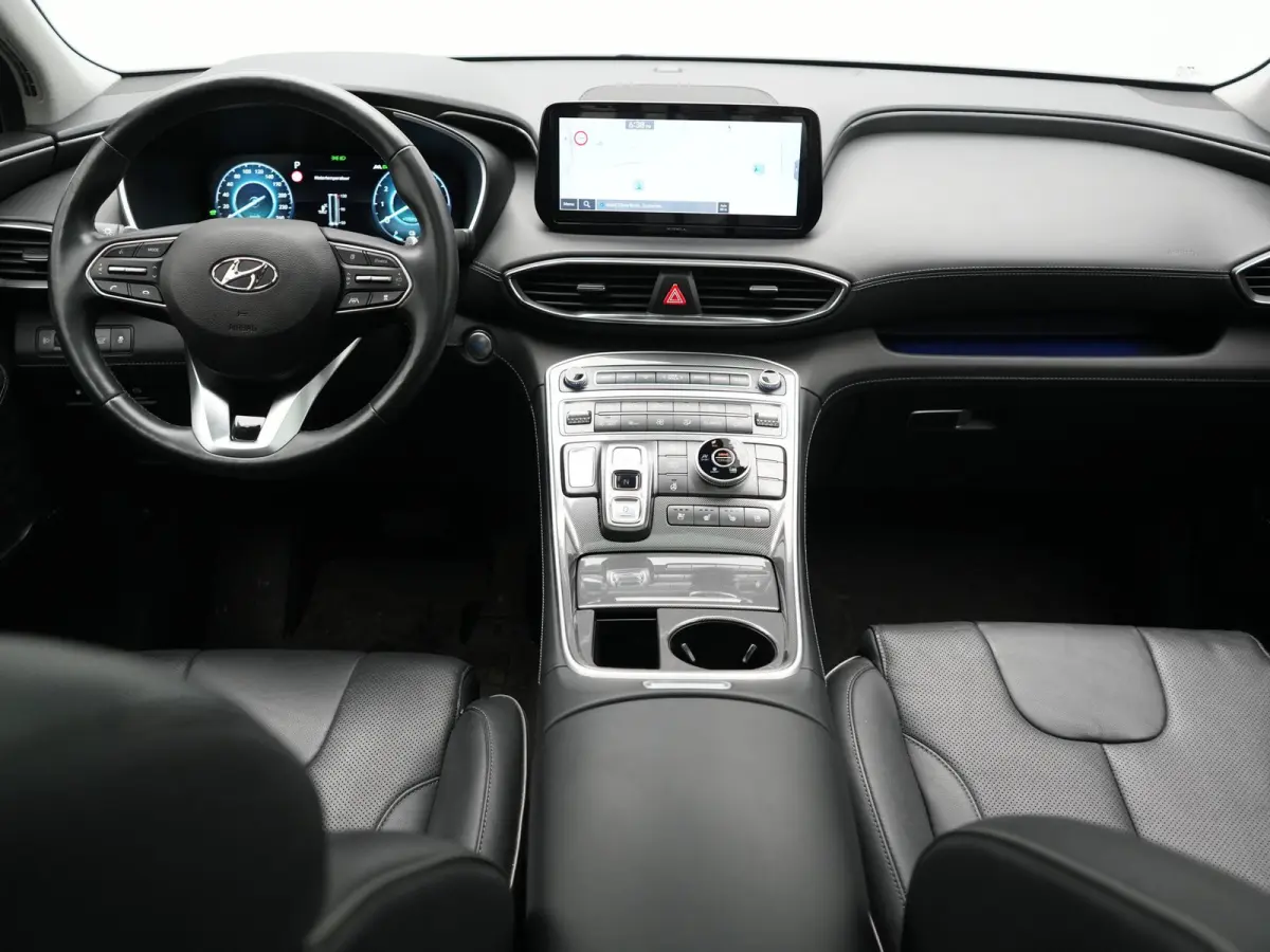 1.6 T-GDI PHEV Premium Sky 7 Persoons 266pk Dealer O.H. | SOH 97,1% | Trekhaak Af Fabriek | Panodak | Adaptive Cruise | Head Up | 360 Camera | Lederen Sportstoelen Memory & Ventilatie | BLIS