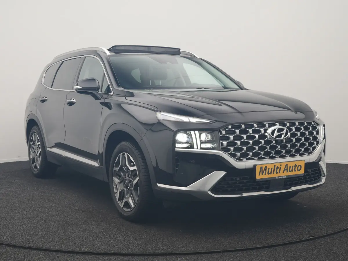 1.6 T-GDI PHEV Premium Sky 7 Persoons 266pk Dealer O.H. | SOH 97,1% | Trekhaak Af Fabriek | Panodak | Adaptive Cruise | Head Up | 360 Camera | Lederen Sportstoelen Memory & Ventilatie | BLIS