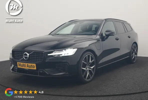 T6 Recharge AWD R-Design PHEV 340pk Dealer O.H. | SOH 82,8% | Camera | Harman / Kardon | Lederen Sportstoelen Memory & Verwarmd | Stuur Verwarmd | Keyless | BLIS | Cruise Control | Apple Car
