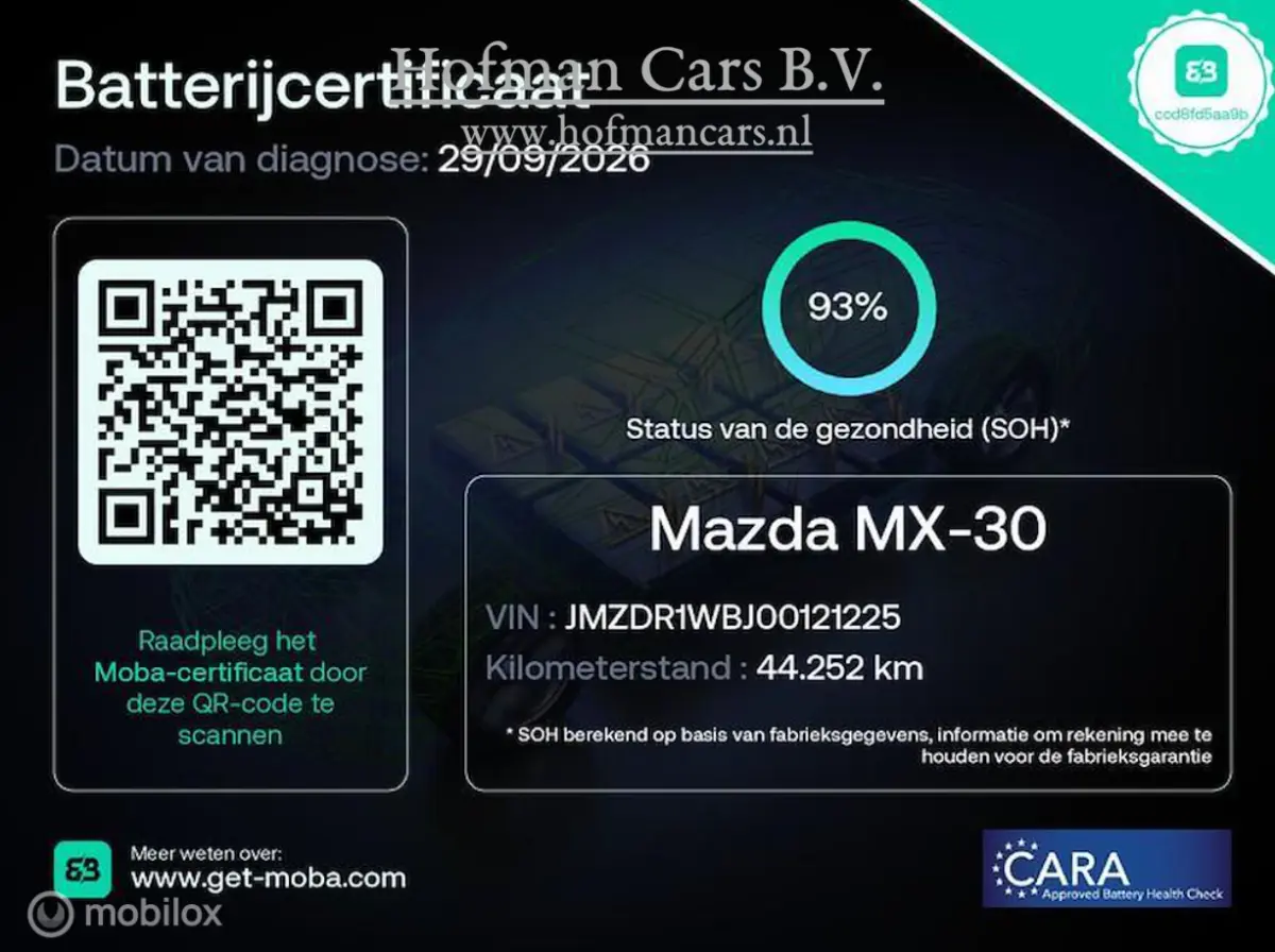 e-SkyActiv 145 | SOH 93% | ACCUGARANTIE | HUD | STOEL- & STUURVERWARMING | ADAPTIVE CRUISE | CAMERA | KEYLESS