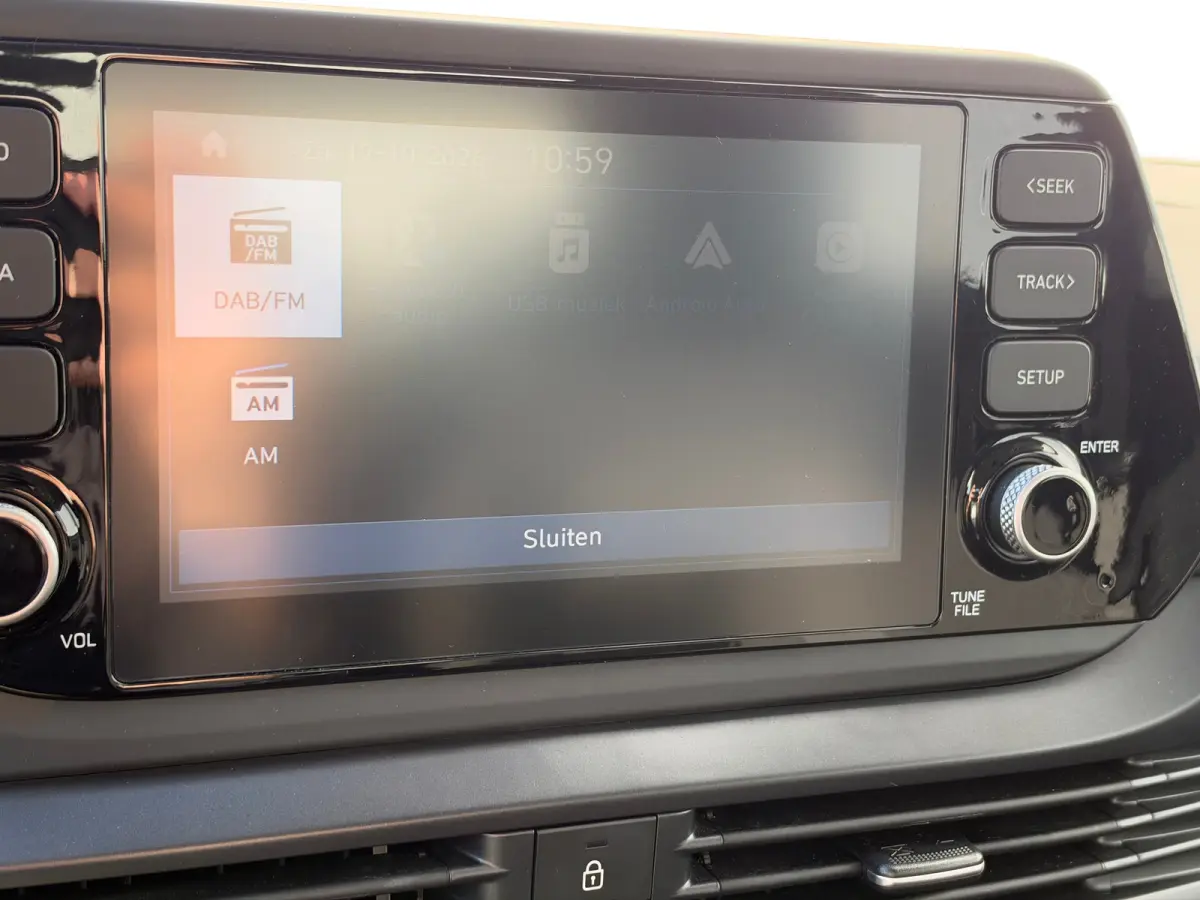 1.0 T-GDI 100pk Comfort | Airco | Camera | Carplay | Cruise control | Dodehoek detectie | Navigatie | Parkeersensoren | Digitaal cockpit | Lichtmetalen velgen