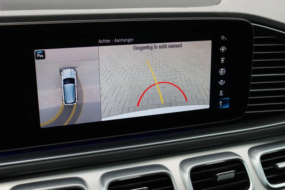 350 de 4MATIC AMG Line | Luchtvering | Distronic+ | HUD | Burmester | Trekhaak | Panoramadak | Surround Camera | Keyless Go | Augmented Reality |