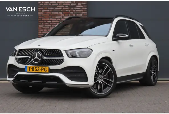 350 de 4MATIC AMG Line | Luchtvering | Distronic+ | HUD | Burmester | Trekhaak | Panoramadak | Surround Camera | Keyless Go | Augmented Reality |
