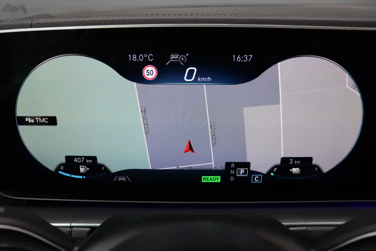 350 de 4MATIC AMG Line | Luchtvering | Distronic+ | HUD | Burmester | Trekhaak | Panoramadak | Surround Camera | Keyless Go | Augmented Reality |