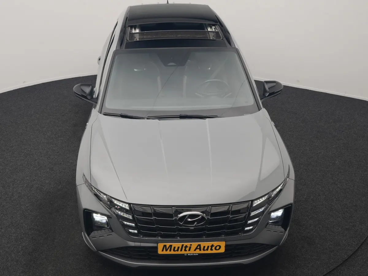1.6 T-GDI PHEV N Line Sky 4WD 265pk Dealer O.H. | SOH 97,2% | Panodak | Adaptive Cruise | 360 Camera | Alcantara Sportstoelen Memory & Ventilatie | Keyless | BLIS | Stoelen & Stuur Verwarmd 