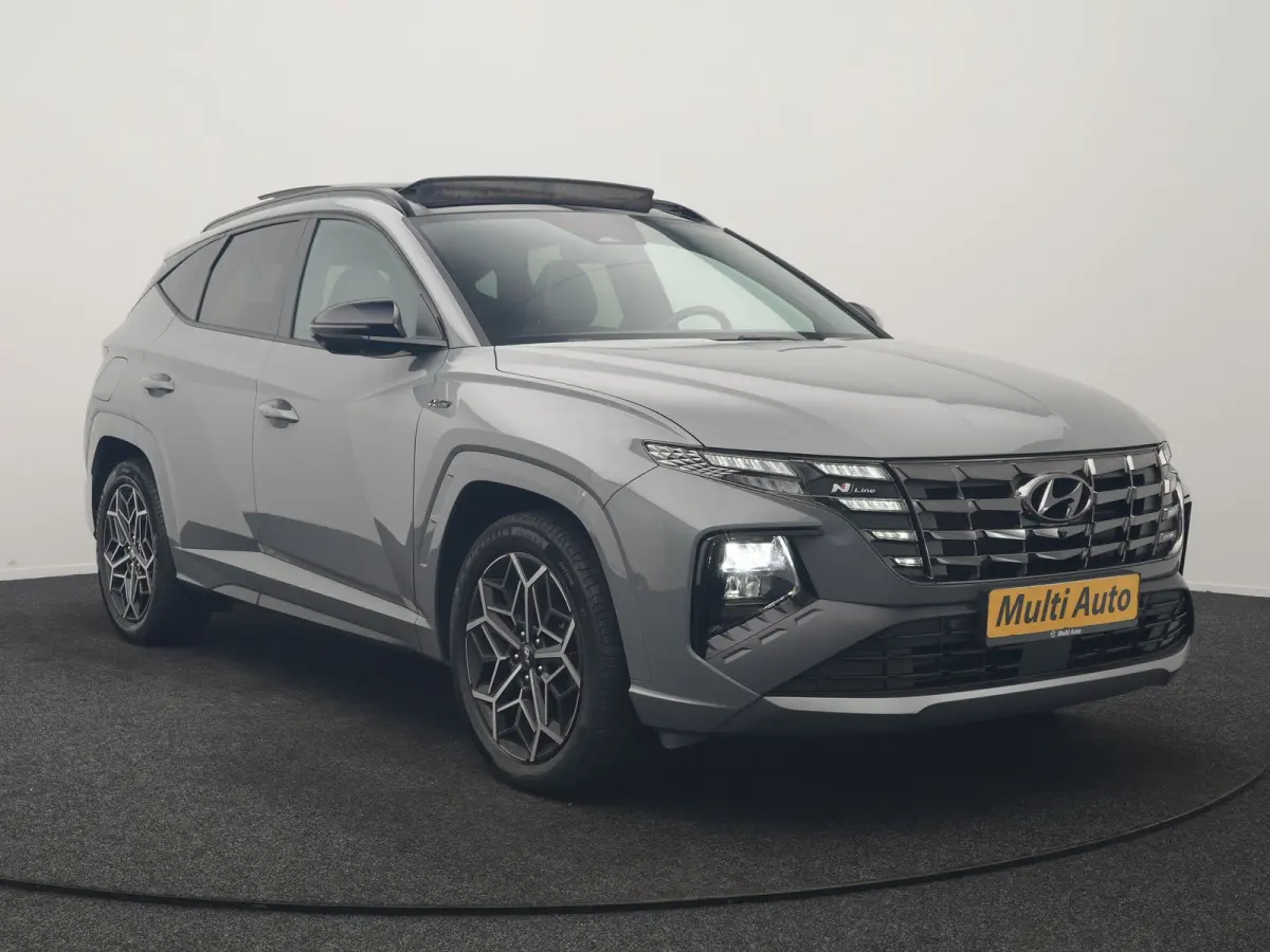 1.6 T-GDI PHEV N Line Sky 4WD 265pk Dealer O.H. | SOH 97,2% | Panodak | Adaptive Cruise | 360 Camera | Alcantara Sportstoelen Memory & Ventilatie | Keyless | BLIS | Stoelen & Stuur Verwarmd 