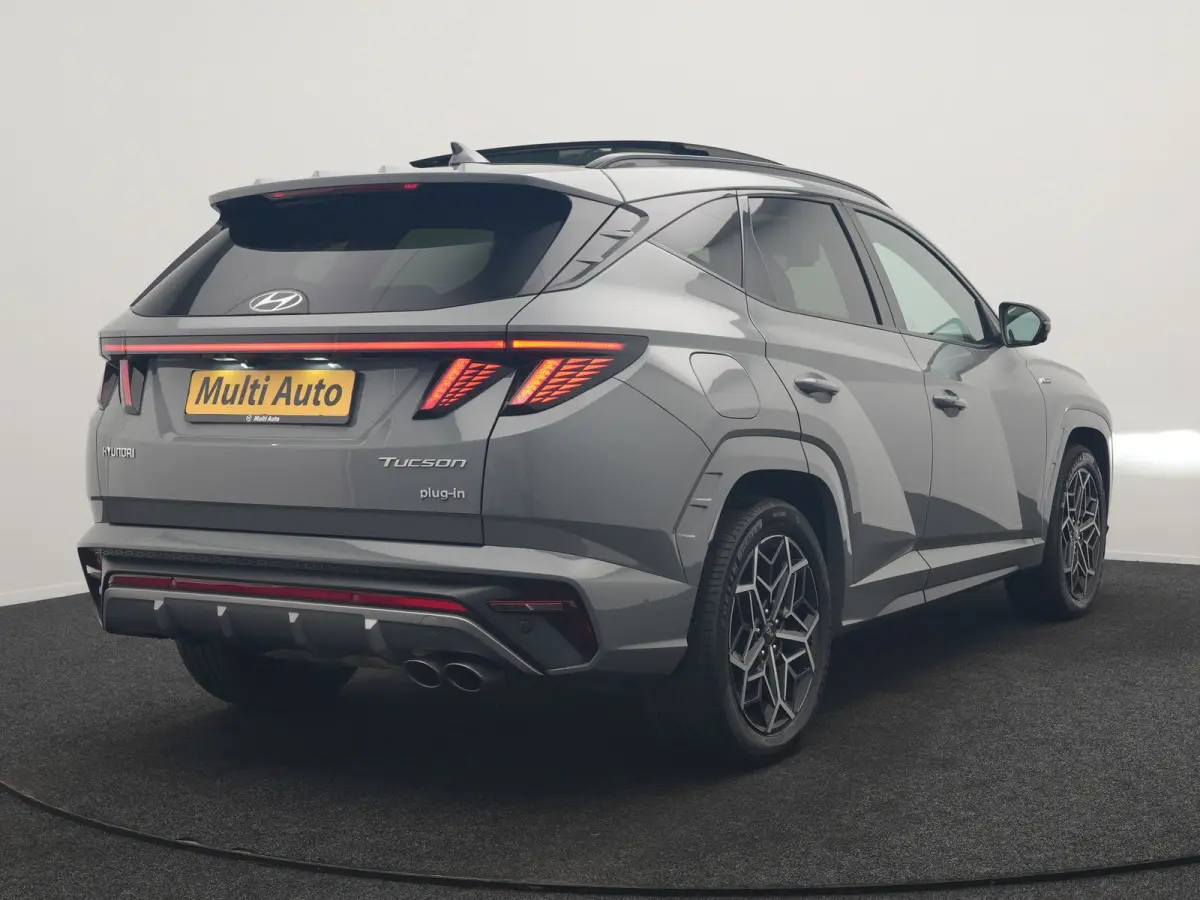 1.6 T-GDI PHEV N Line Sky 4WD 265pk Dealer O.H. | SOH 97,2% | Panodak | Adaptive Cruise | 360 Camera | Alcantara Sportstoelen Memory & Ventilatie | Keyless | BLIS | Stoelen & Stuur Verwarmd 