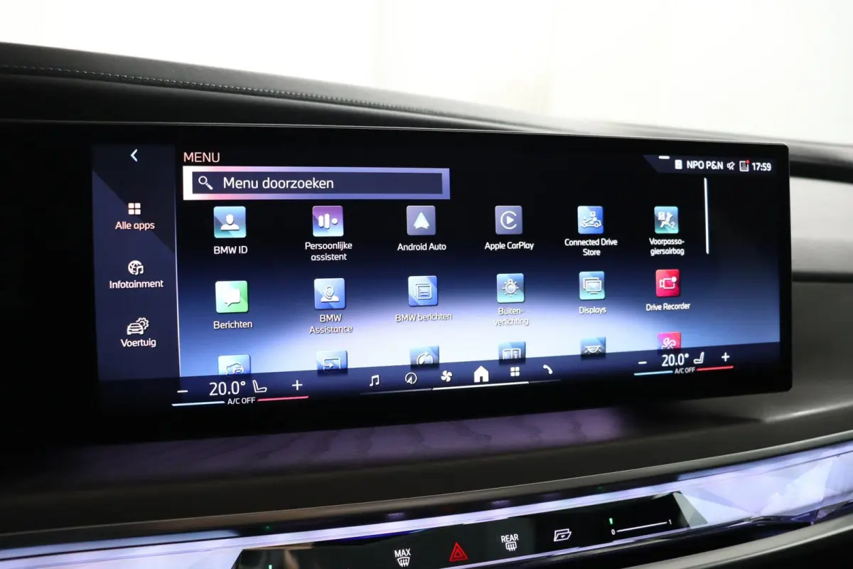 750e xDrive | SOH 100% | Individual Interieur Gran Lusso | Innovation Pack | Iconic Glow kristalkoplampen | Elektrisch openen en sluiten portieren | Panoramadak Sky Lounge | Driving Assistan