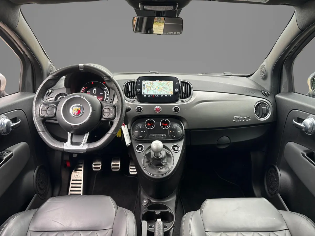 1.4 T-Jet Fiat 500 165pk Turismo | Navigatie | Lederen bekleding | Climate Control | LMV 17"|