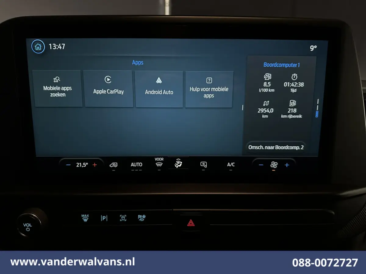 2.0 TDCI 136pk L2H1 Euro6 Airco | Leder | Camera | LED | Apple Carplay | Cruisecontrol Android Auto, Leder, Verwarmde voorruit, Parkeersensoren, Bijrijdersbank, 2740kg trekvermogen