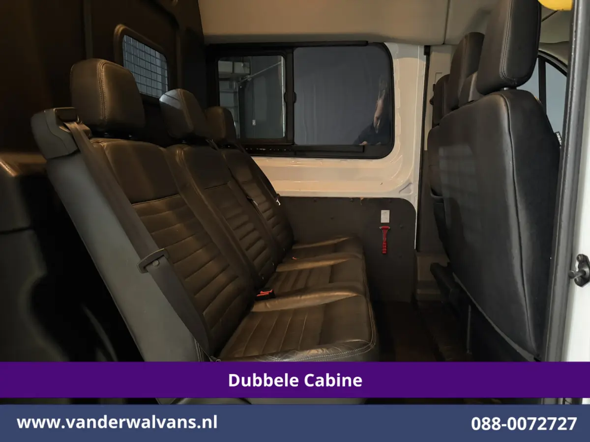 2.0 TDCI 131pk L3H3 Dubbele Cabine Euro6 Inrichting Airco | 6-Zits | Camera | Apple Carplay | Xenon Navigatie, Leder, Android Auto, Cruisecontrol, LED, LM Velgen, Stoelverwarming, Verwarmde 