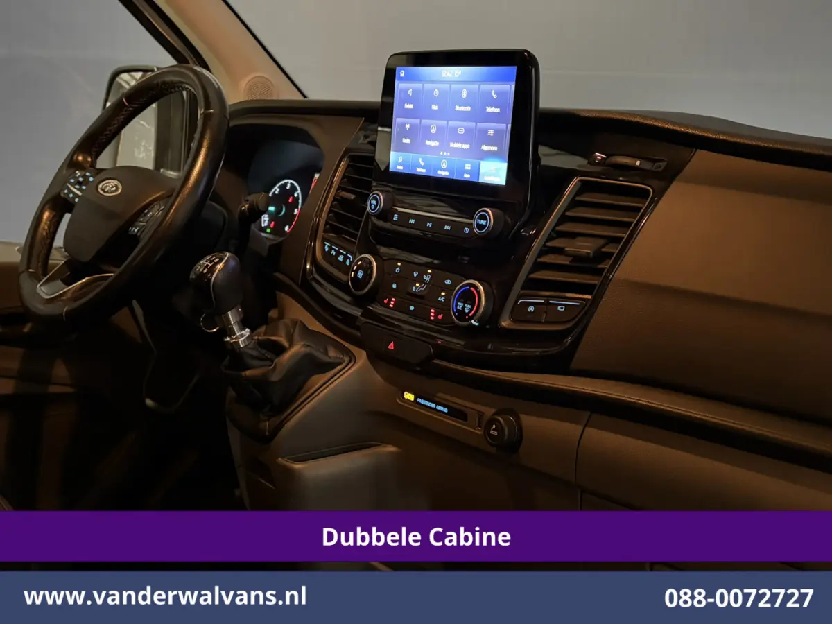 2.0 TDCI 131pk L3H3 Dubbele Cabine Euro6 Inrichting Airco | 6-Zits | Camera | Apple Carplay | Xenon Navigatie, Leder, Android Auto, Cruisecontrol, LED, LM Velgen, Stoelverwarming, Verwarmde 