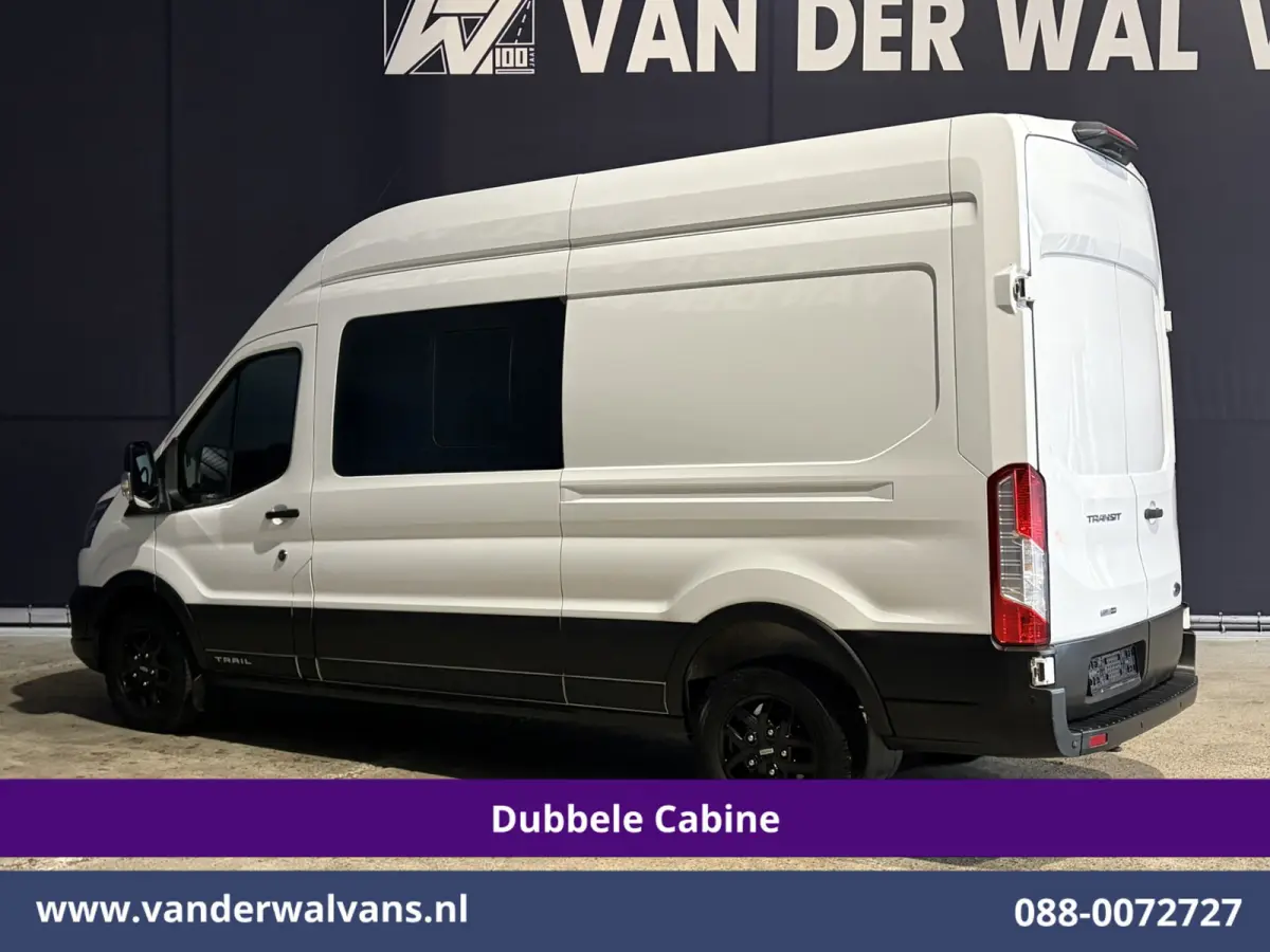 2.0 TDCI 131pk L3H3 Dubbele Cabine Euro6 Inrichting Airco | 6-Zits | Camera | Apple Carplay | Xenon Navigatie, Leder, Android Auto, Cruisecontrol, LED, LM Velgen, Stoelverwarming, Verwarmde 