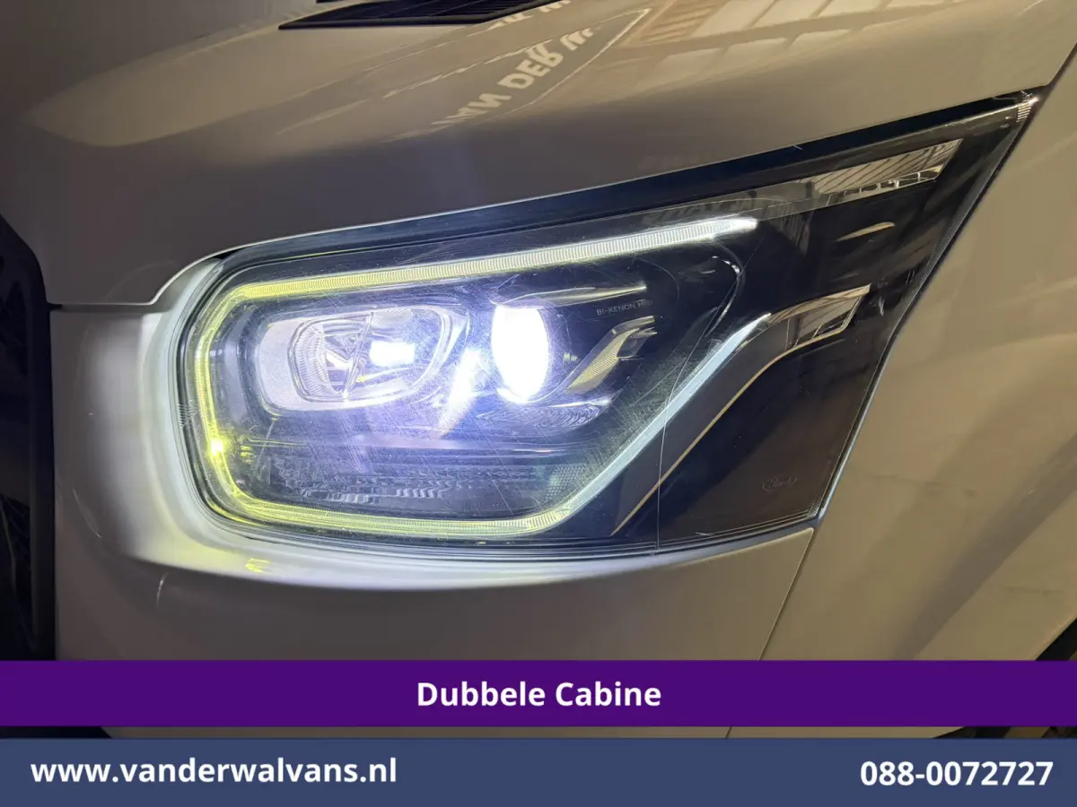 2.0 TDCI 131pk L3H3 Dubbele Cabine Euro6 Inrichting Airco | 6-Zits | Camera | Apple Carplay | Xenon Navigatie, Leder, Android Auto, Cruisecontrol, LED, LM Velgen, Stoelverwarming, Verwarmde 