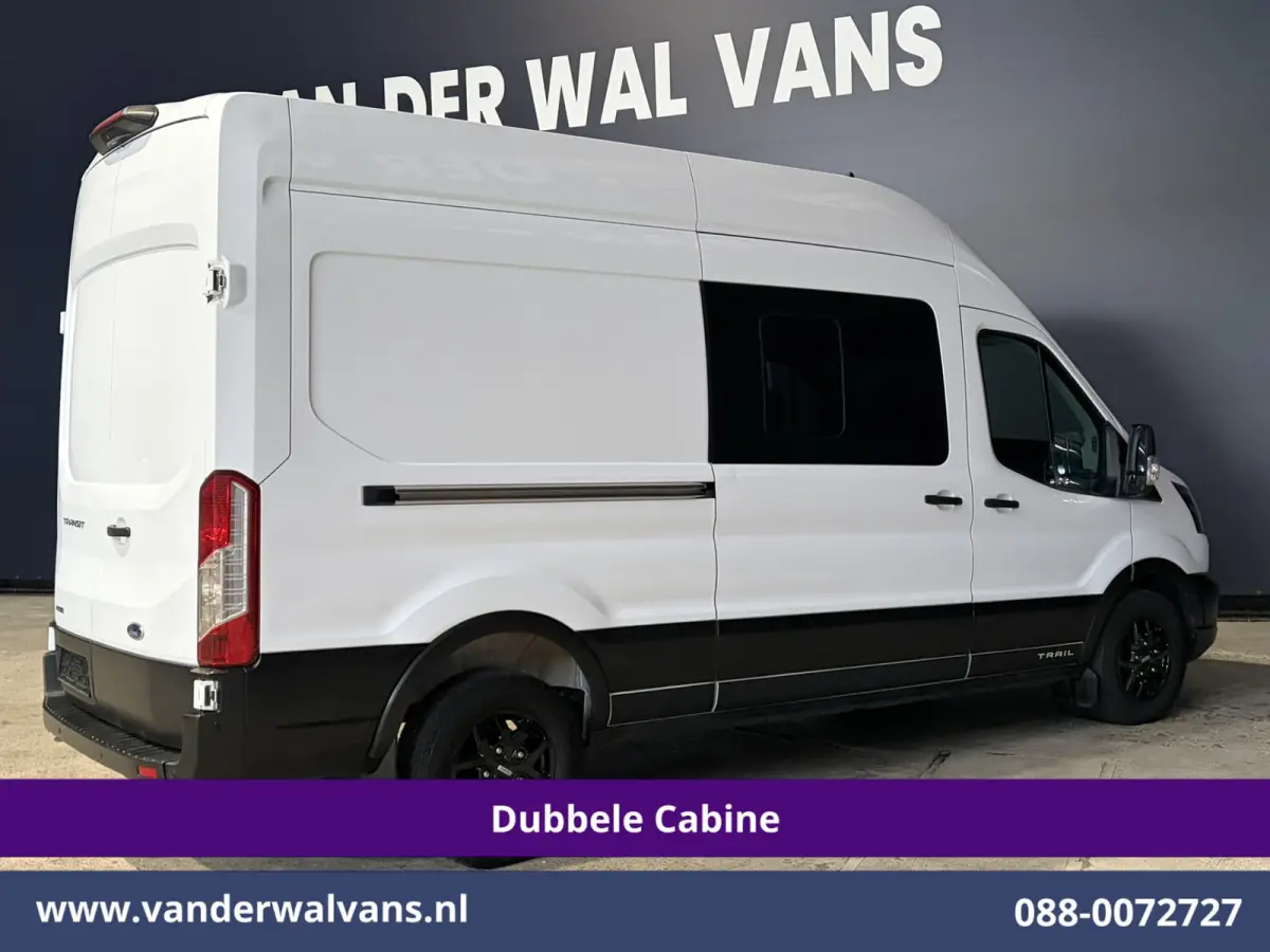 2.0 TDCI 131pk L3H3 Dubbele Cabine Euro6 Inrichting Airco | 6-Zits | Camera | Apple Carplay | Xenon Navigatie, Leder, Android Auto, Cruisecontrol, LED, LM Velgen, Stoelverwarming, Verwarmde 