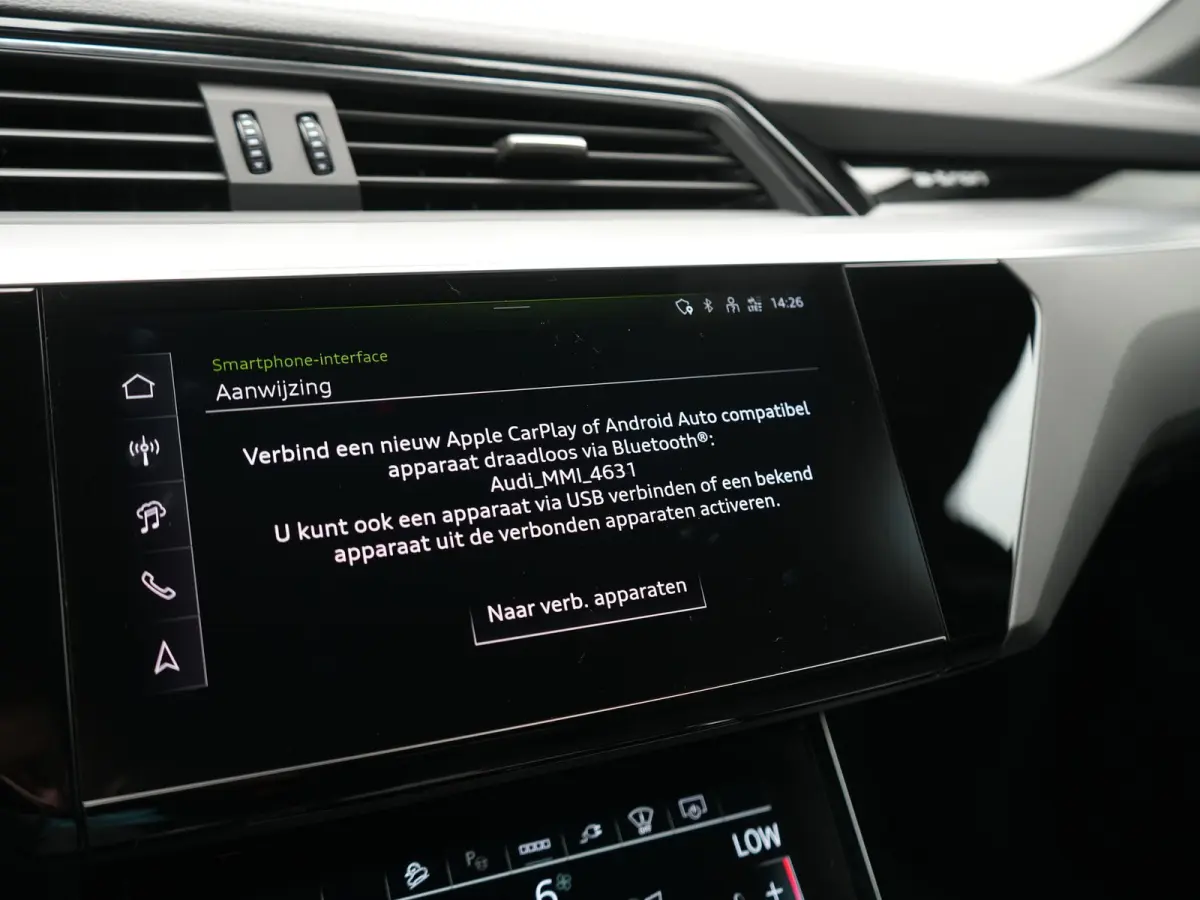 55 quattro S Line 114 kWh Dealer O.H | Trekhaak Afn. | Luchtvering | 360 Camera | Head Up | Adaptive Cruise | Matrix LED | Alcantara Sportstoelen Verwarmd | Apple Carplay | Keyless | Blis | 