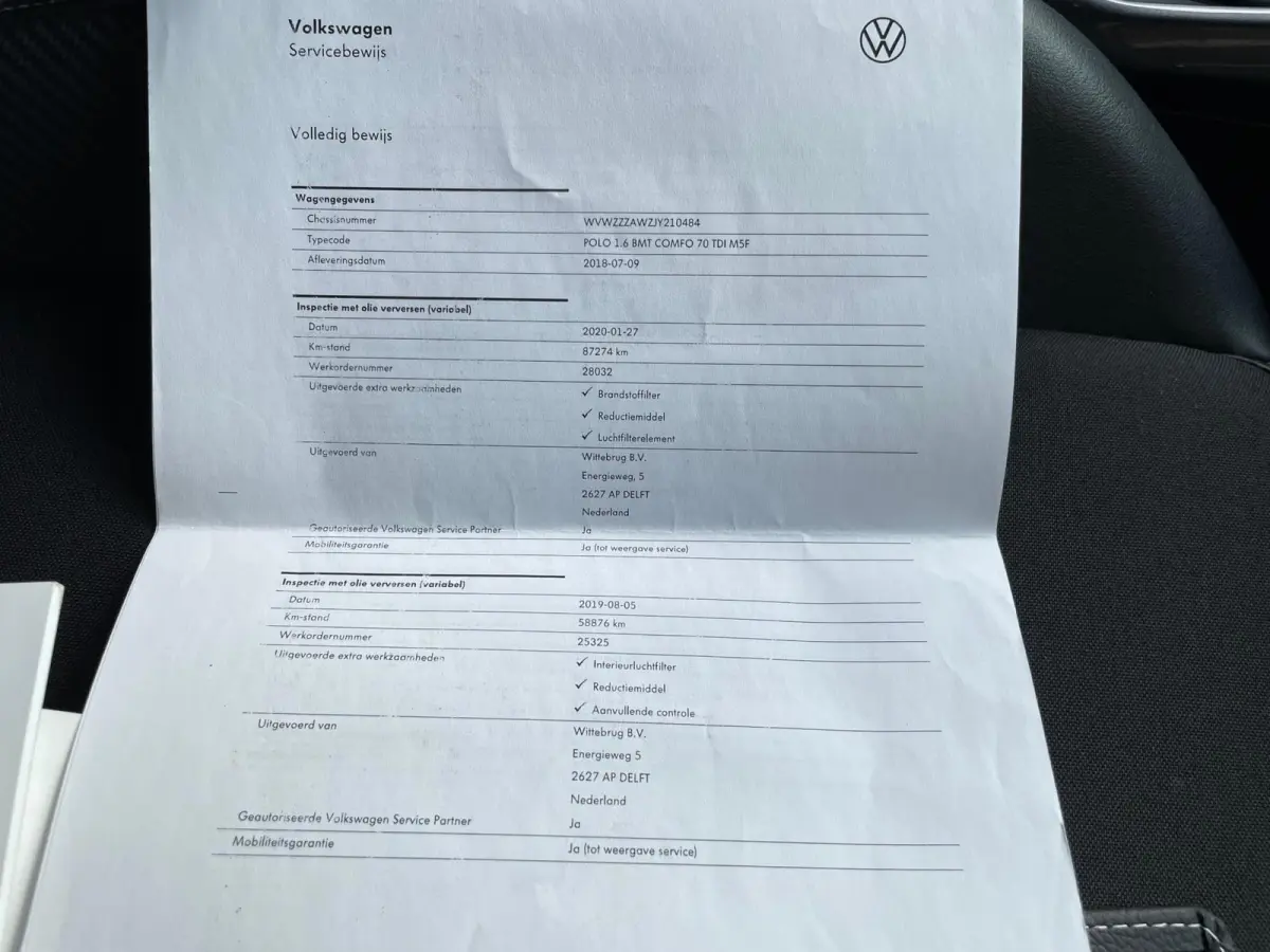 1.6 TDI Comfortline / Airco / Adaptief Cruise / Navi / Carplayl Dstr vv 175dkm l