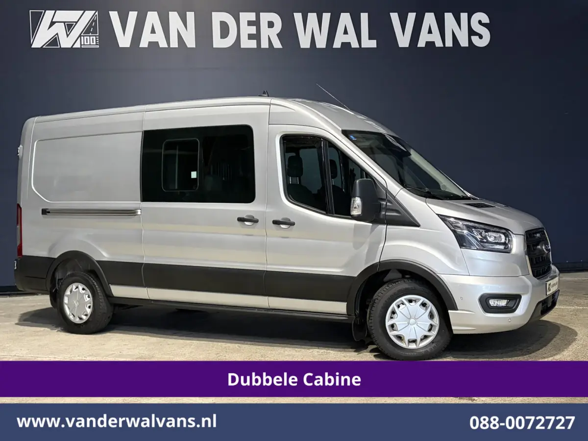 2.0 TDCI 185pk L3H2 Dubbele Cabine Euro6 Airco | 5-Zits | Camera | Navigatie | Apple Carplay | LED | Xenon Android Auto, Trekhaak, Cruisecontrol, Stoelverwarming, Verwarmde Voorruit, Parkeer