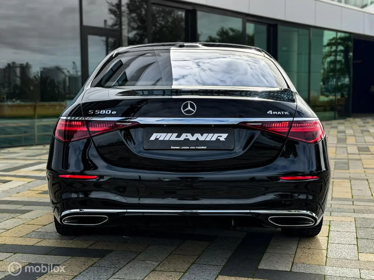 580 e 4MATIC Lang AMG Line|chauffeurspakket|pano|tv schermen|drive pilot