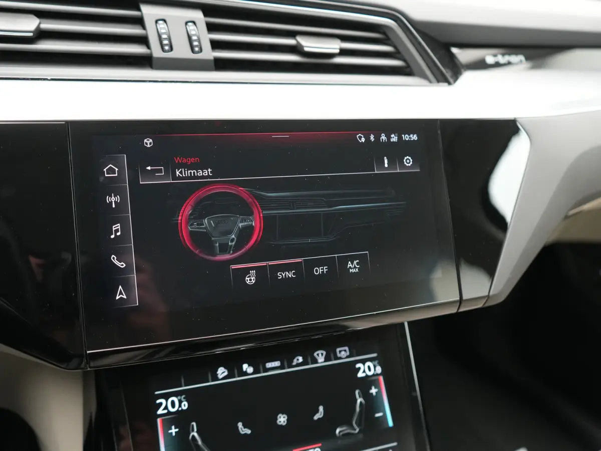 55 quattro S Line 114 kWh Dealer O.H | SOH 97,2% | Trekhaak Afn. | Adaptive Cruise | Matrix LED | Head Up | 360 Camera | Lederen Sportstoelen Memory & Ventilatie | Stuur & Stoelverwarming | 