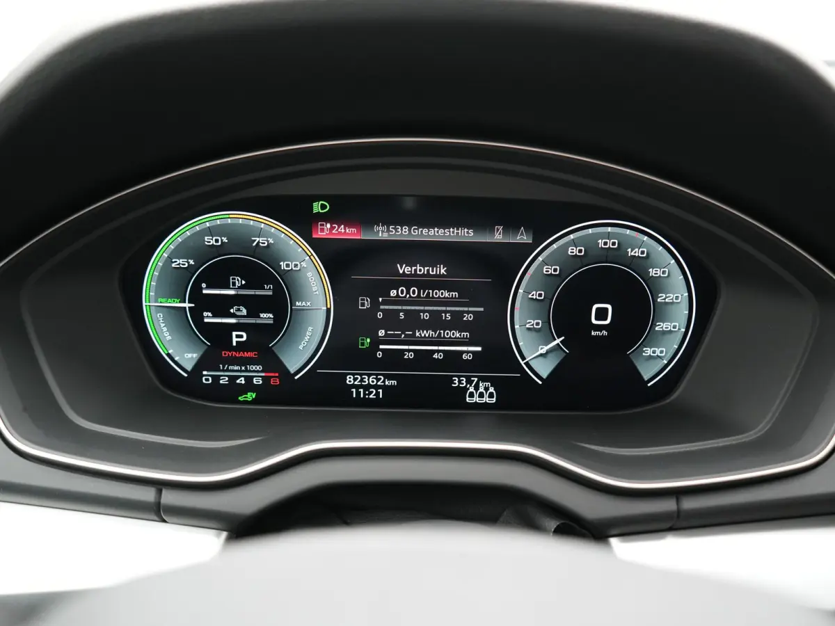 55 TFSI e S Line PHEV 367pk Dealer O.H | Trekhaak Af Fabriek | Adaptive Cruise | 360 Camera | Bang & Olufsen | Matrix LED | Lederen Sportstoelen Memory & Verwarmd | Apple Carplay | Keyless |