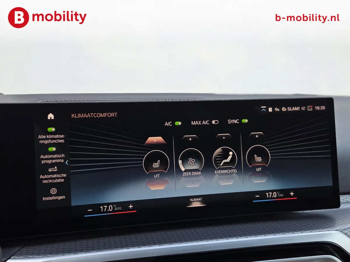 M50 High Executive M-Sport 84 kWh 'Tansanitblau' SOH 96% NL Auto! | 360 Camera | Hifi | DAB | Snelladen | Leer | Head-Up