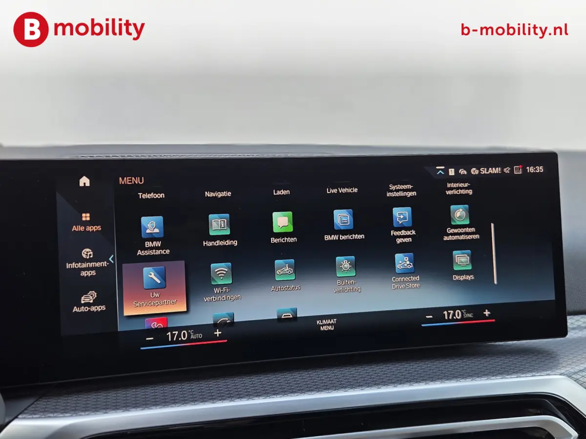 M50 High Executive M-Sport 84 kWh 'Tansanitblau' SOH 96% NL Auto! | 360 Camera | Hifi | DAB | Snelladen | Leer | Head-Up