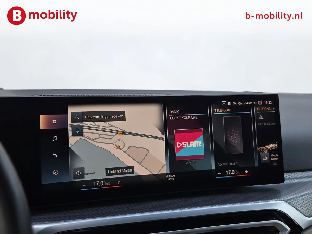M50 High Executive M-Sport 84 kWh 'Tansanitblau' SOH 96% NL Auto! | 360 Camera | Hifi | DAB | Snelladen | Leer | Head-Up