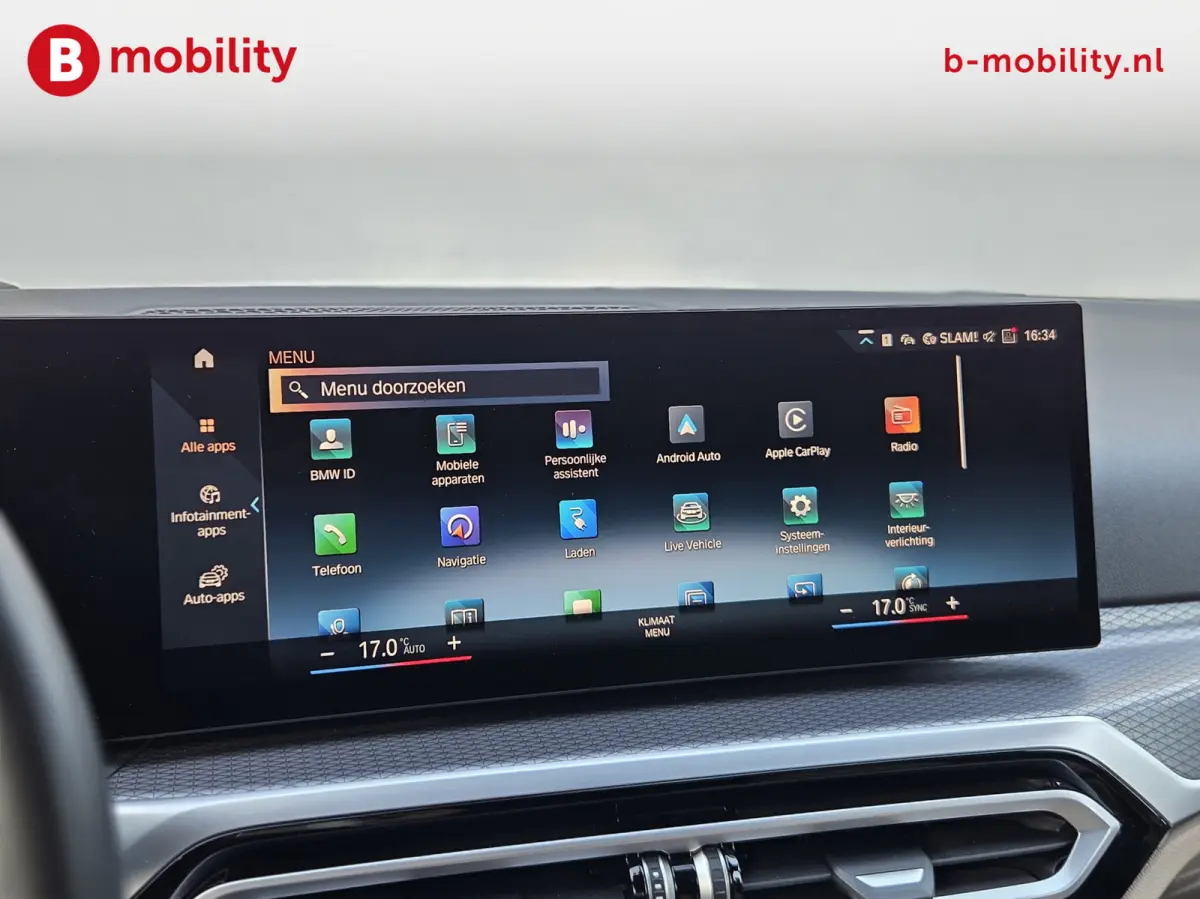 M50 High Executive M-Sport 84 kWh 'Tansanitblau' SOH 96% NL Auto! | 360 Camera | Hifi | DAB | Snelladen | Leer | Head-Up