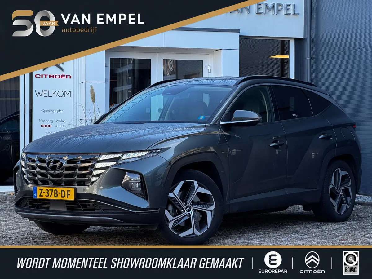 1.6 T-GDI PHEV Premium 4WD | 97% SOH | Trekhaak | Leder + Memory | 360 Camera | Stoelverwarming + Ventilatie