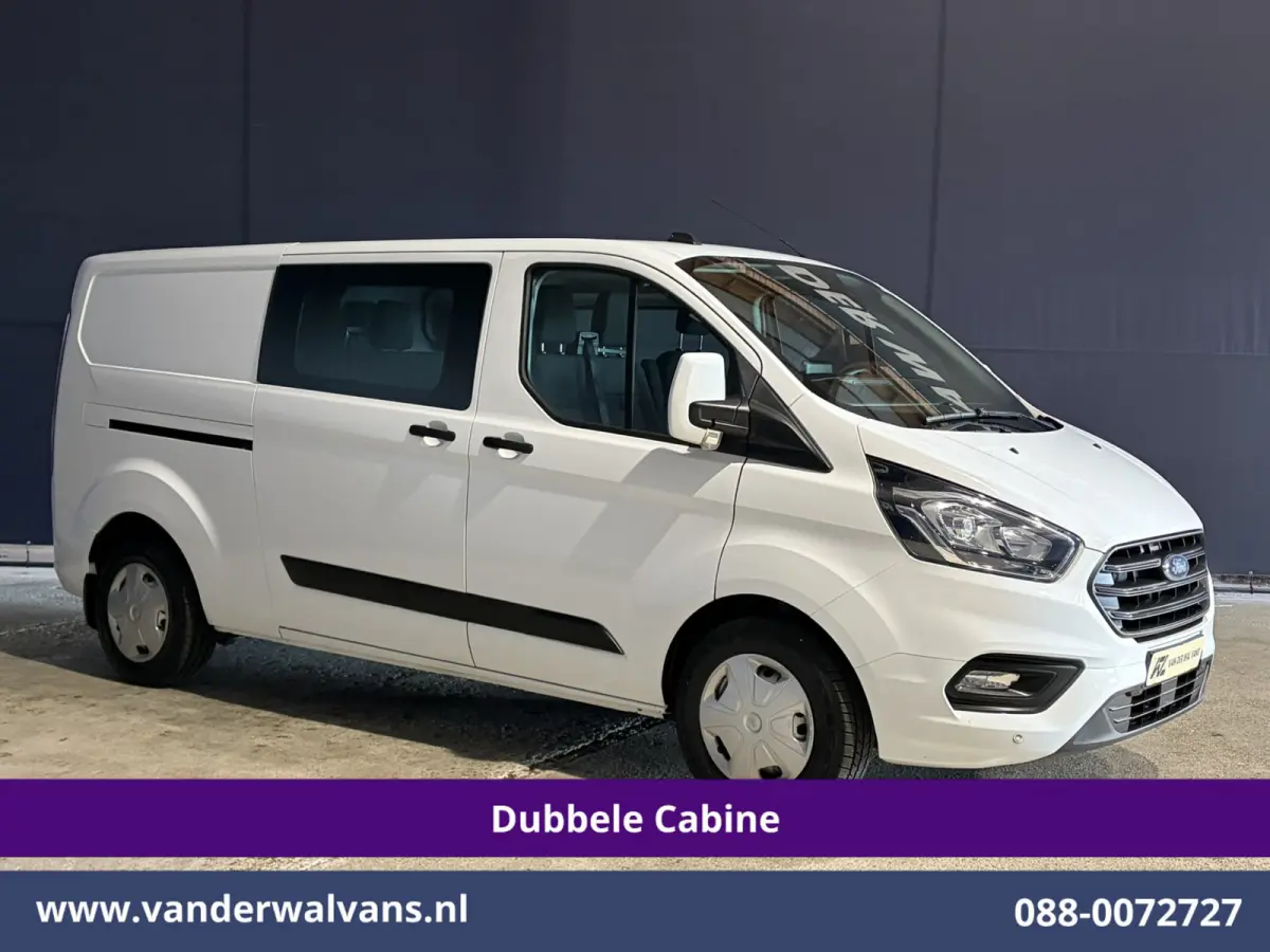 2.0 TDCI 131pk L2H1 Dubbele Cabine Euro6 Airco | 6-Zits | Camera | Navigatie | LED | Apple Carplay Cruisecontrol, Stoelverwarming, Verwarmde Voorruit, Parkeersensoren, Bijrijdersbank