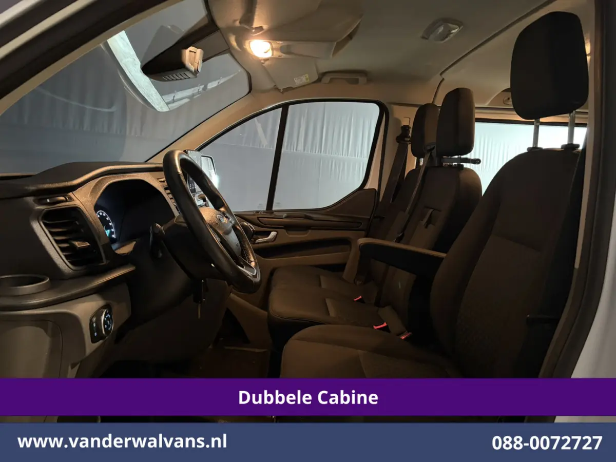 2.0 TDCI 131pk L2H1 Dubbele Cabine Euro6 Airco | 6-Zits | Camera | Navigatie | LED | Apple Carplay Cruisecontrol, Stoelverwarming, Verwarmde Voorruit, Parkeersensoren, Bijrijdersbank