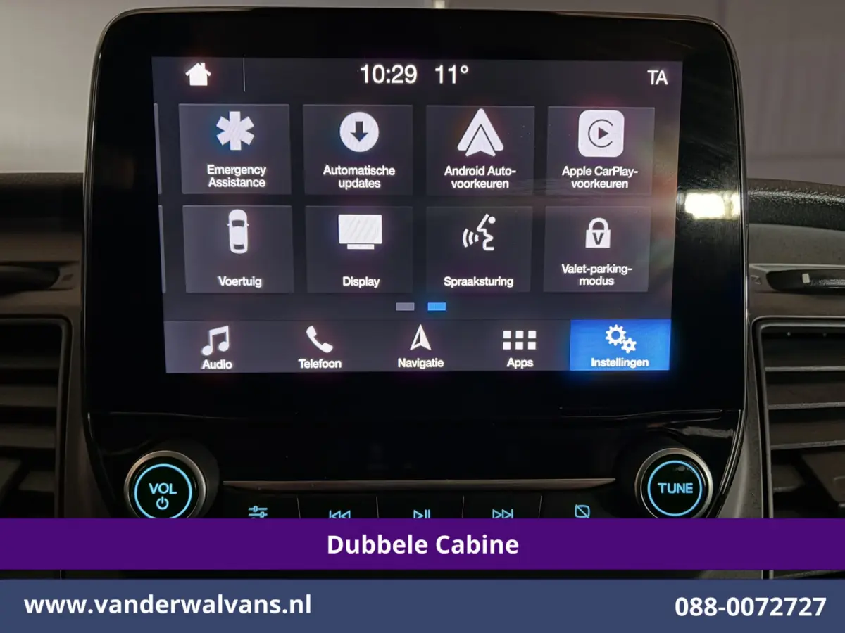 2.0 TDCI 131pk L2H1 Dubbele Cabine Euro6 Airco | 6-Zits | Camera | Navigatie | LED | Apple Carplay Cruisecontrol, Stoelverwarming, Verwarmde Voorruit, Parkeersensoren, Bijrijdersbank