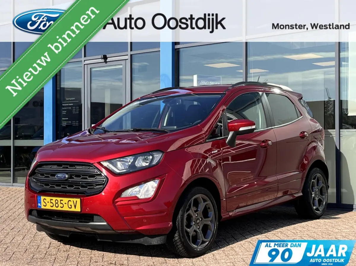 1.0 EcoBoost ST-Line 125PK Automaat Winterpack Camera Cruise Carplay-Navi Blind-Spot Parkeersensoren Climate Privacy Glass All-Seasons *Dealer Onderhouden*