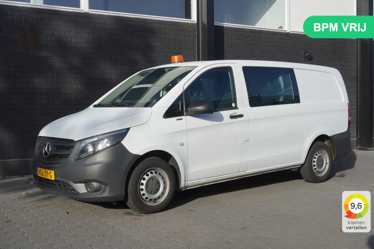110 CDI Lang Dubbel Cabine EURO 6 - Airco - PDC - NAP - €22.950,- Excl.