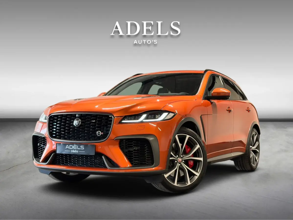 5.0 P550 V8 SVR Speciale lak SVO Ultra Metallic Trekhaak Meridian Carbon Pano CameraDealer Onderhouden