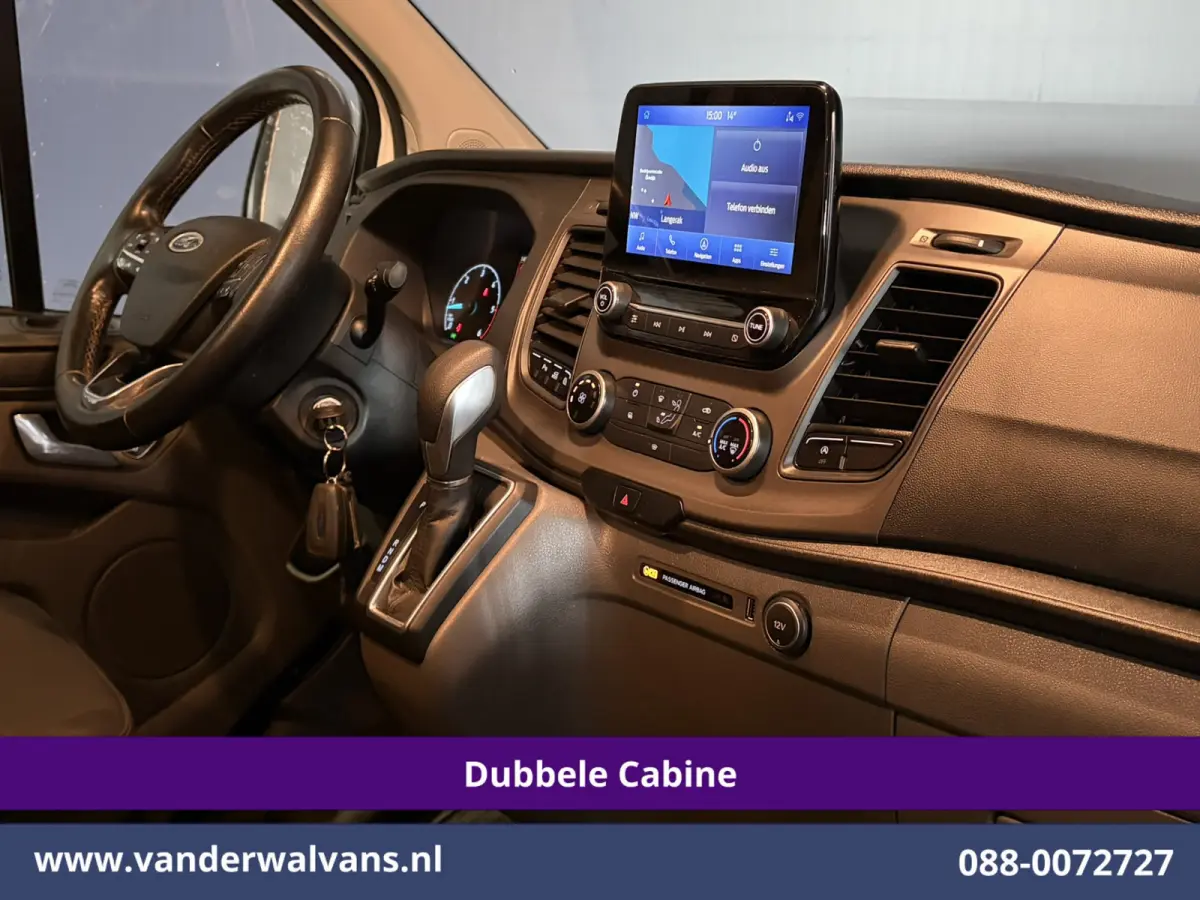 2.0 TDCI 131pk Automaat L2H1 Dubbele Cabine Euro6 Airco | 6-Zits | Camera | Navigatie | LED | Apple Carplay Cruisecontrol, Android Auto, Verwarmde Voorruit, Achterklep, Parkeersensoren, Bijr