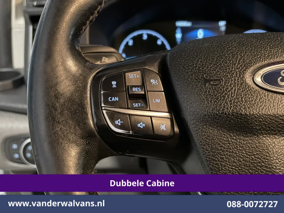 2.0 TDCI 131pk Automaat L2H1 Dubbele Cabine Euro6 Airco | 6-Zits | Camera | Navigatie | LED | Apple Carplay Cruisecontrol, Android Auto, Verwarmde Voorruit, Achterklep, Parkeersensoren, Bijr