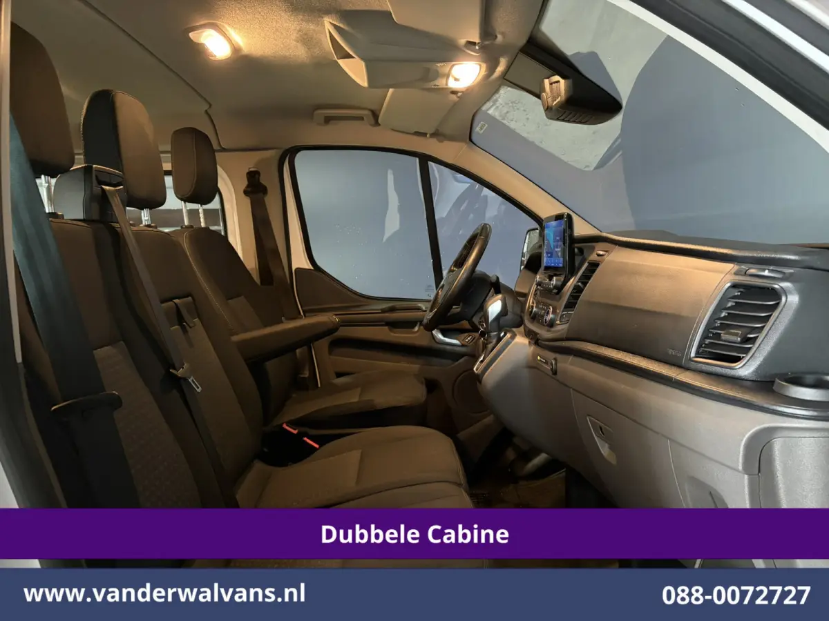 2.0 TDCI 131pk Automaat L2H1 Dubbele Cabine Euro6 Airco | 6-Zits | Camera | Navigatie | LED | Apple Carplay Cruisecontrol, Android Auto, Verwarmde Voorruit, Achterklep, Parkeersensoren, Bijr