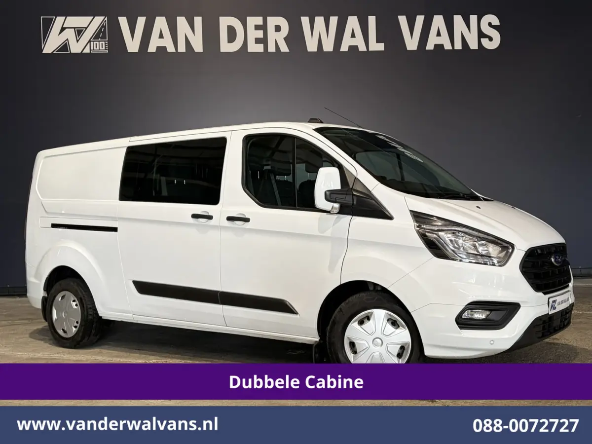 2.0 TDCI 131pk Automaat L2H1 Dubbele Cabine Euro6 Airco | 6-Zits | Camera | Navigatie | LED | Apple Carplay Cruisecontrol, Android Auto, Verwarmde Voorruit, Achterklep, Parkeersensoren, Bijr