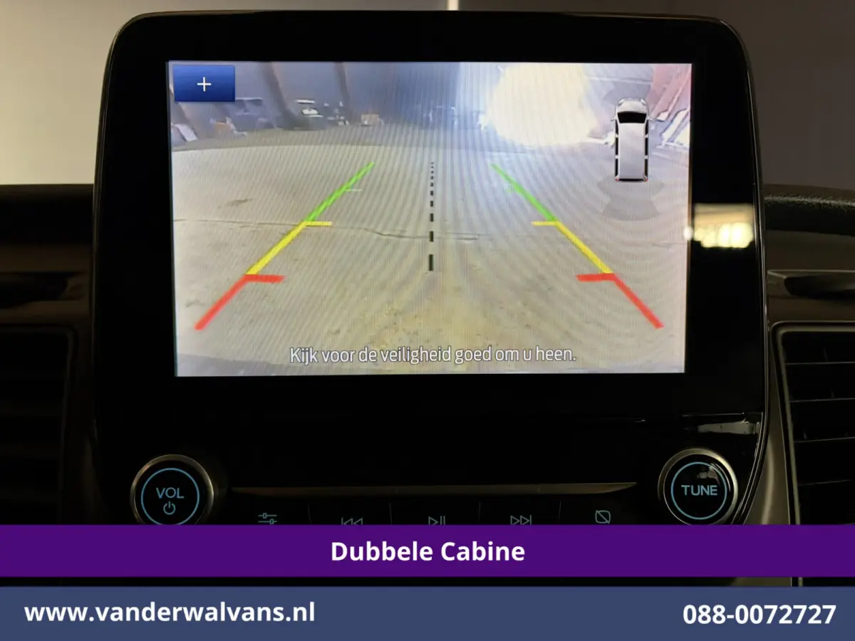 2.0 TDCI 131pk Automaat L2H1 Dubbele Cabine Euro6 Airco | 6-Zits | Camera | Navigatie | LED | Apple Carplay Cruisecontrol, Android Auto, Verwarmde Voorruit, Achterklep, Parkeersensoren, Bijr